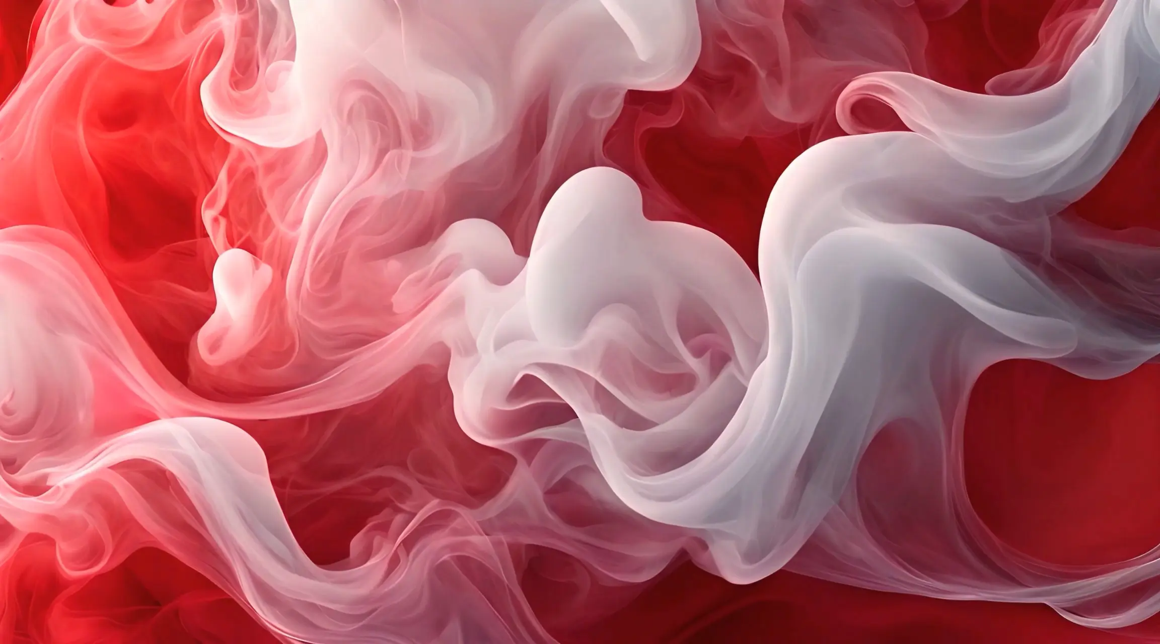 Abstract Smoke Dance Red and White Video Backdrop